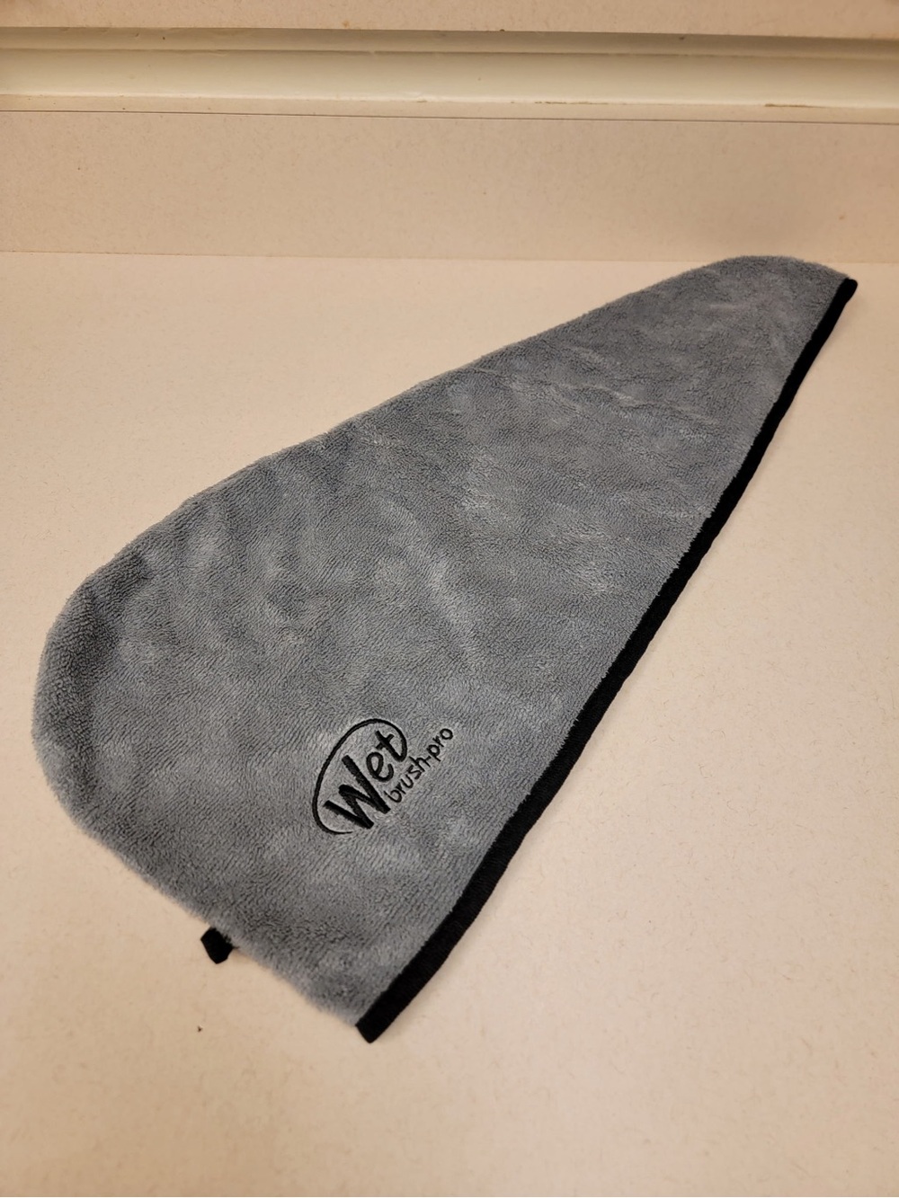 Gray Microfiber Hair Towel Wrap
